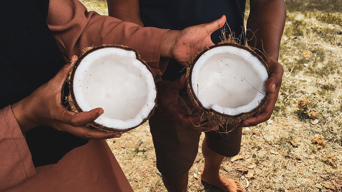 Huile vierge de noix de coco Bio - Cheveux - Aumyana